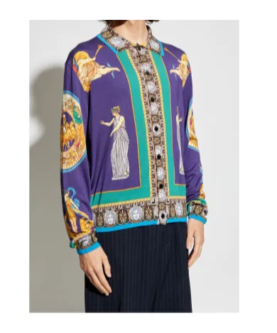 Hall Of Statues Silk Cardigan