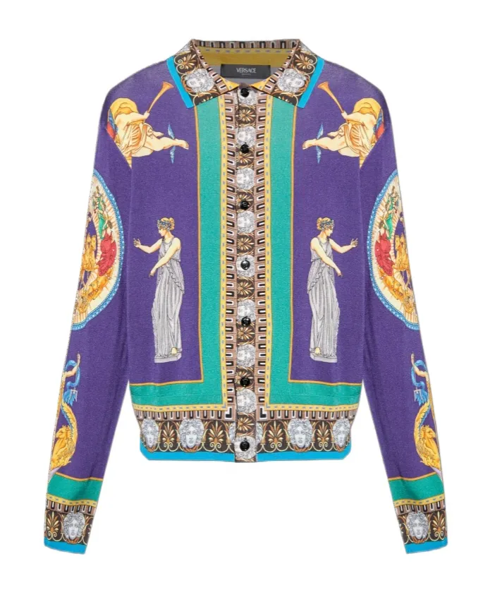 Hall Of Statues Silk Cardigan