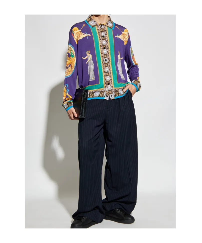 Hall Of Statues Silk Cardigan