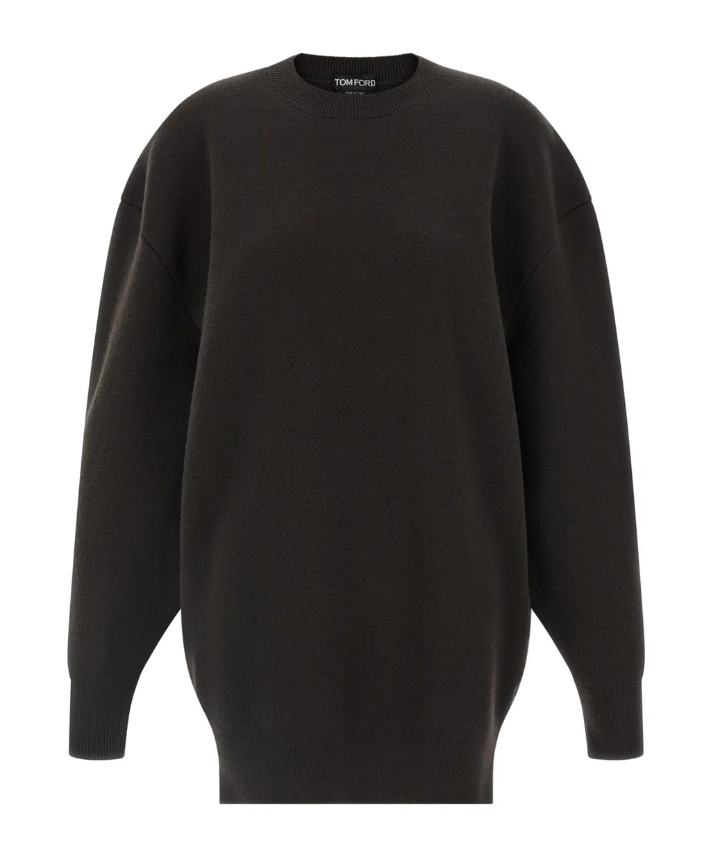 Tom Ford Sculptural Sweatshirt Mini Dress