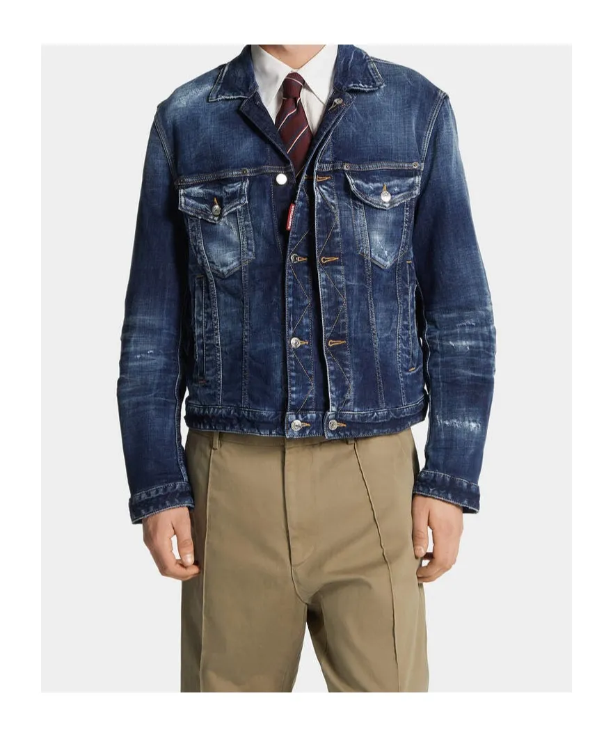Dsquared2 Distressed Denim Jacket