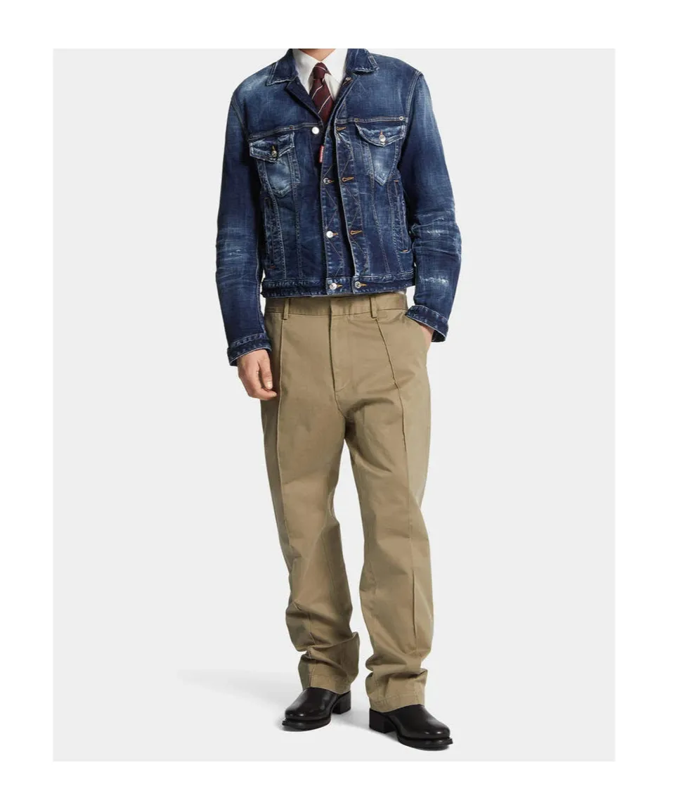 Dsquared2 Distressed Denim Jacket