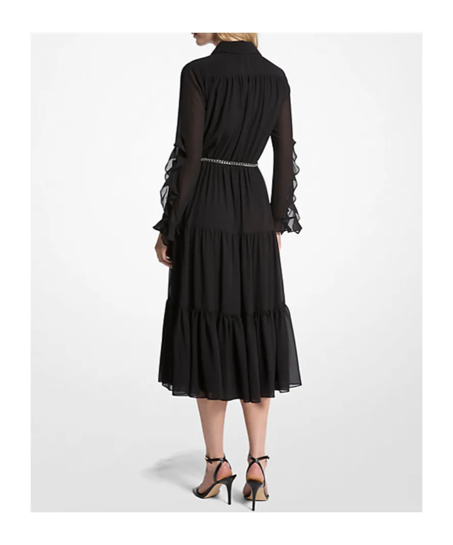 Ruffled Midi Dress