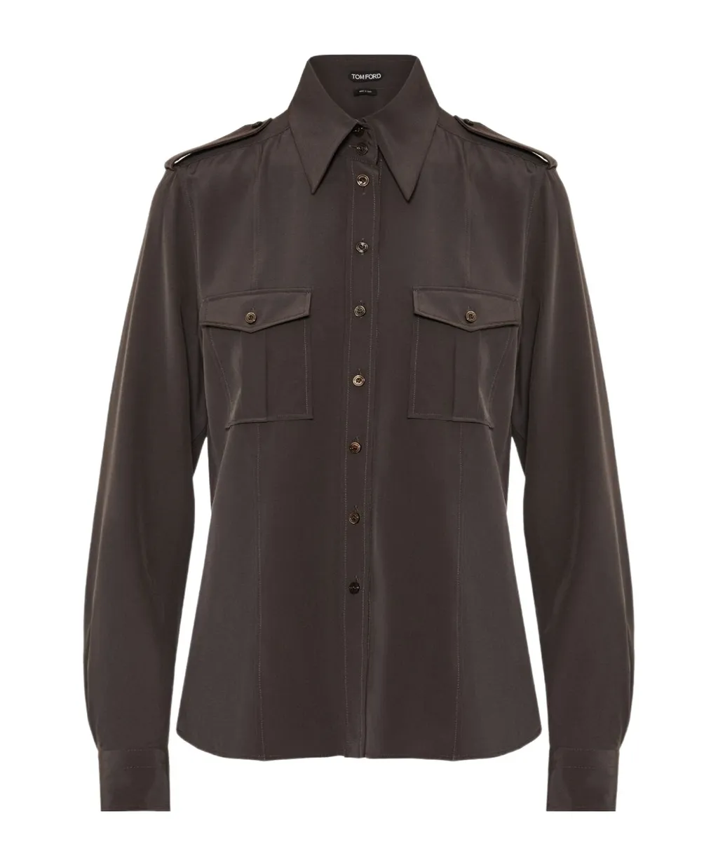 Tom Ford Long-Sleeved Military Shirt