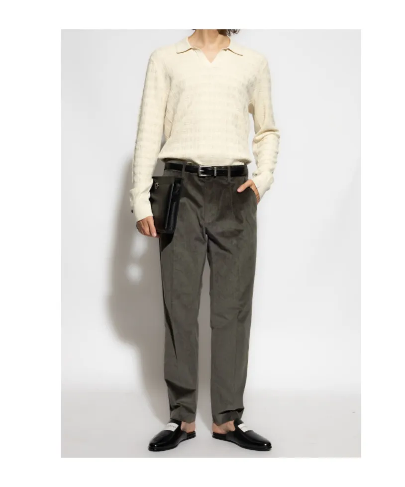 Casual Pants With Belt Loops