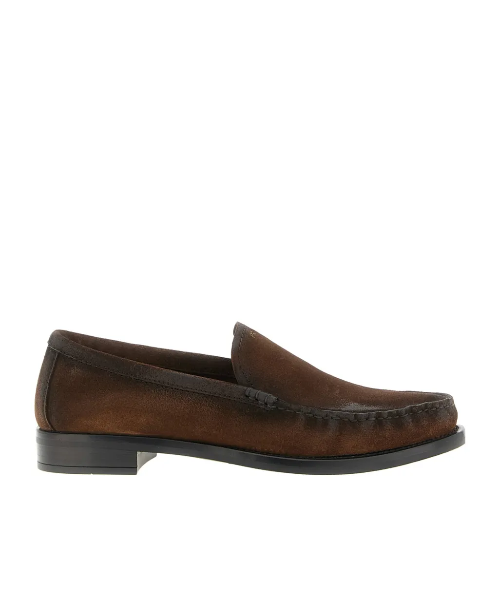 Prada Ruched Slip-On Loafers