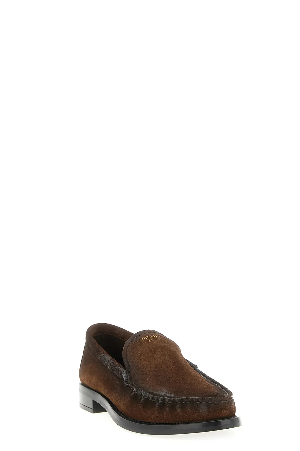 Prada Ruched Slip-On Loafers