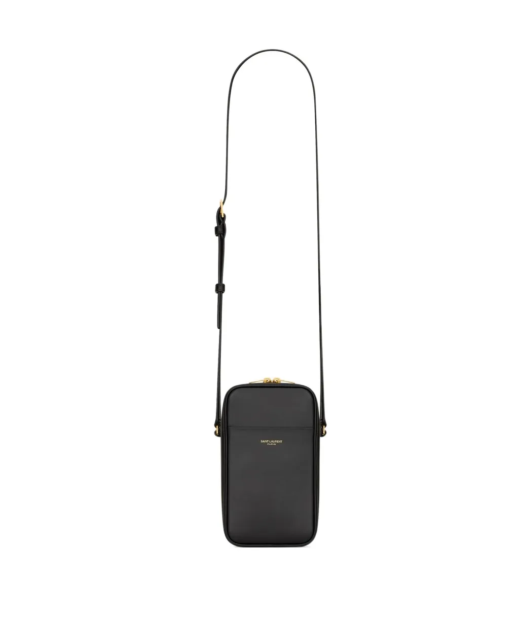 Saint Laurent Paris Nano Case In Smooth Leather