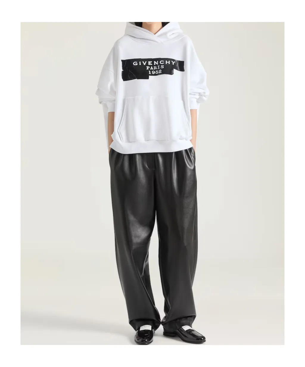 Givenchy Logo Printed Drawstring Hoodie