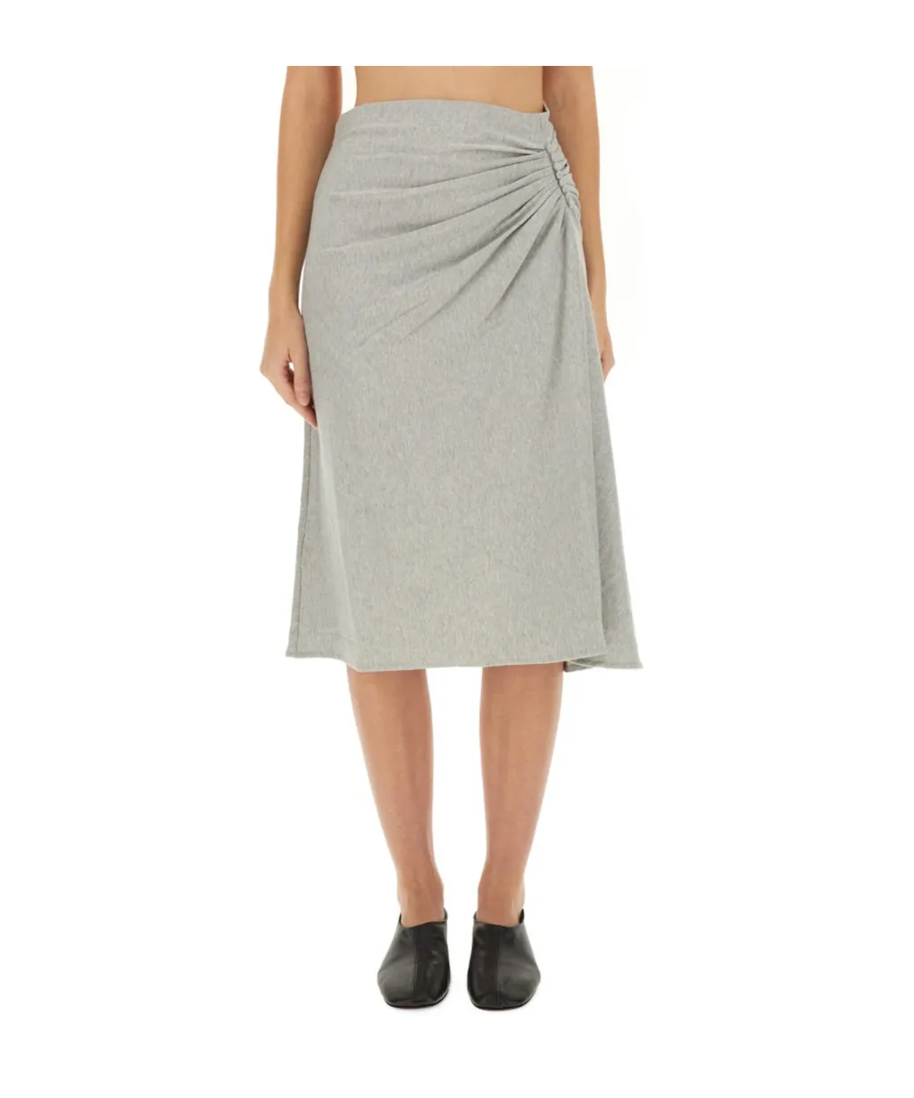 Dries Van Noten Asymmetric Draped Midi Skirt