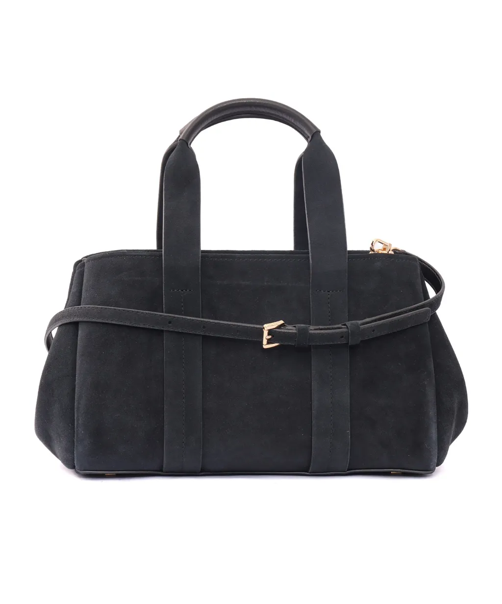 Suede Satchel Bag