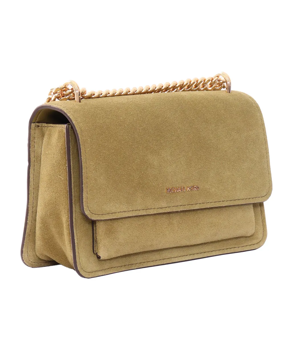 Large Claire Suede Shoulder Bag