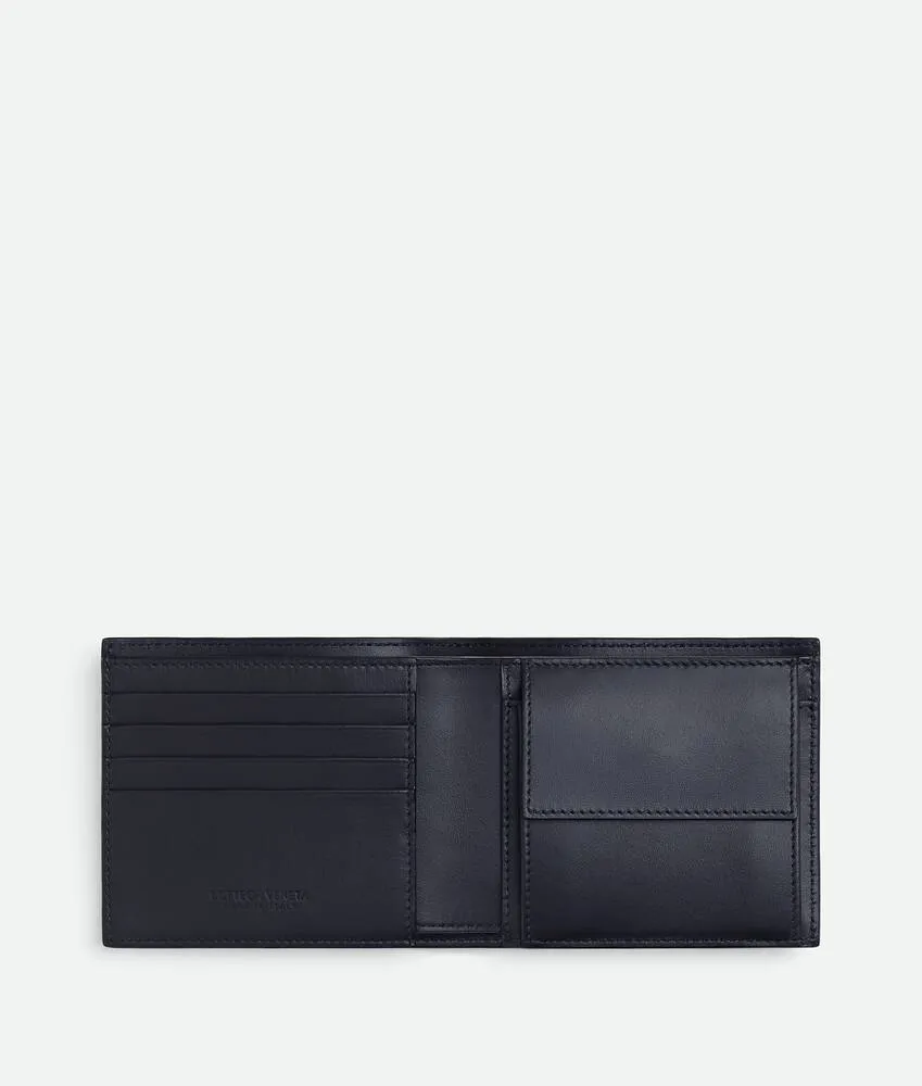 Intrecciato Bi-Fold Wallet With Coin Purse