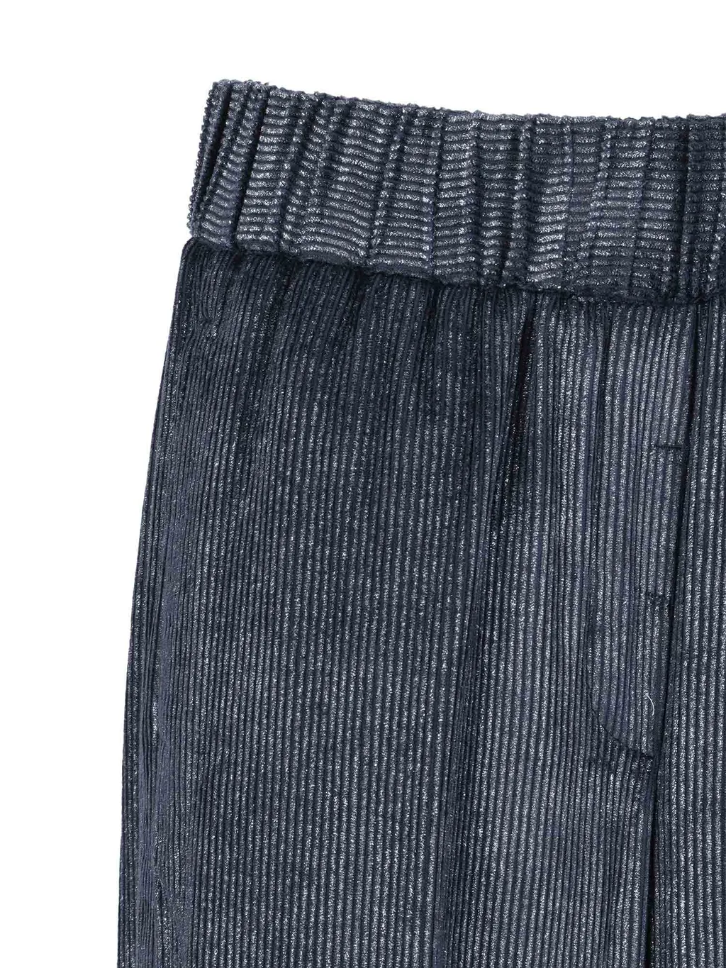 Elastic-Waist Corduroy Trousers