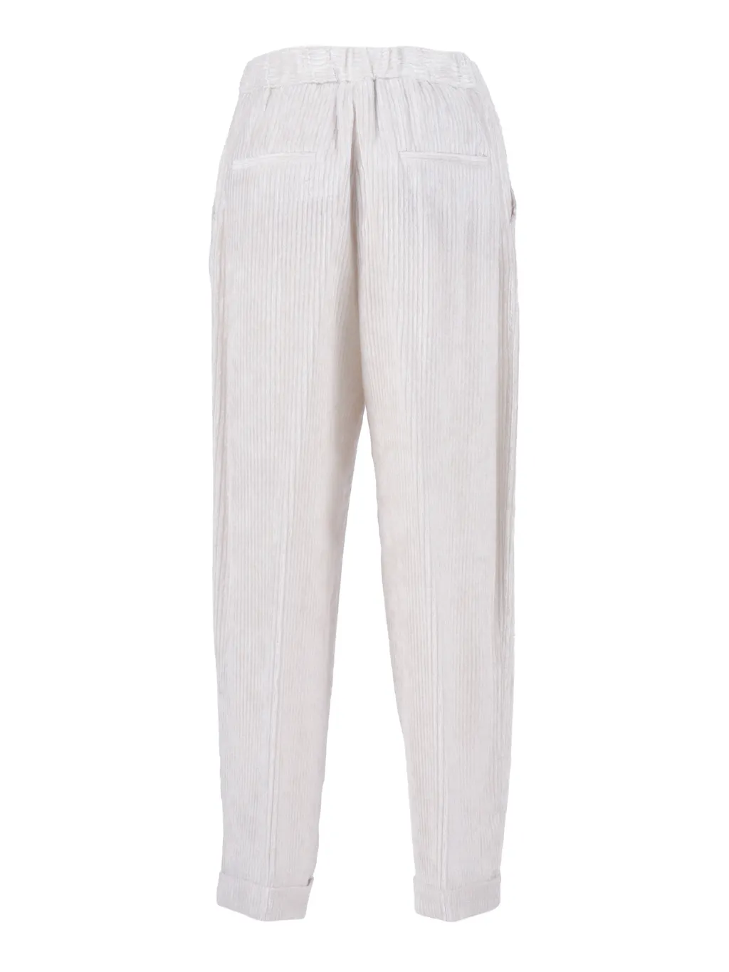Peserico Ribbed-Velvet Straight Leg Trousers