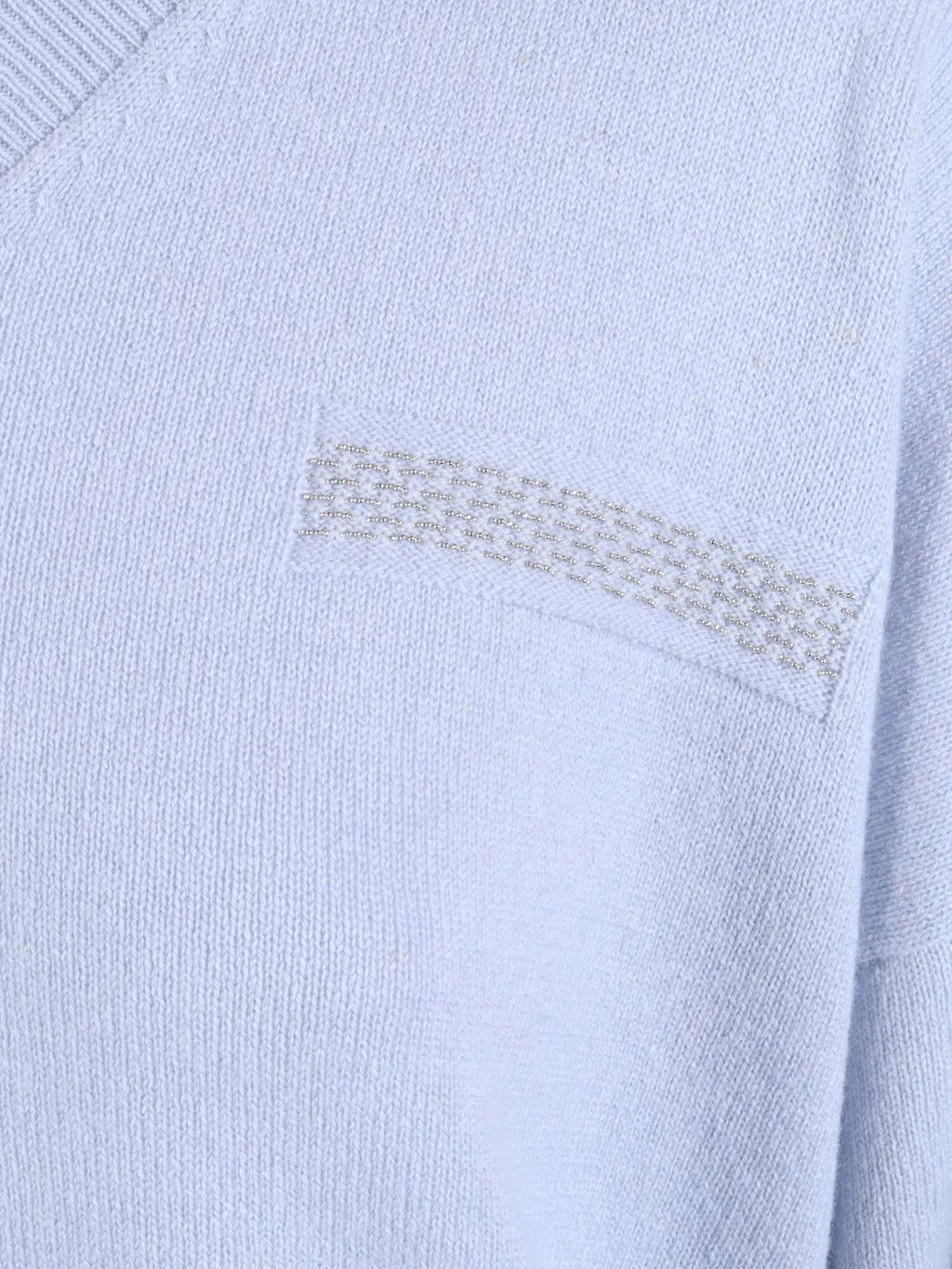 Peserico V-Neck Embellished Knitted Jumper