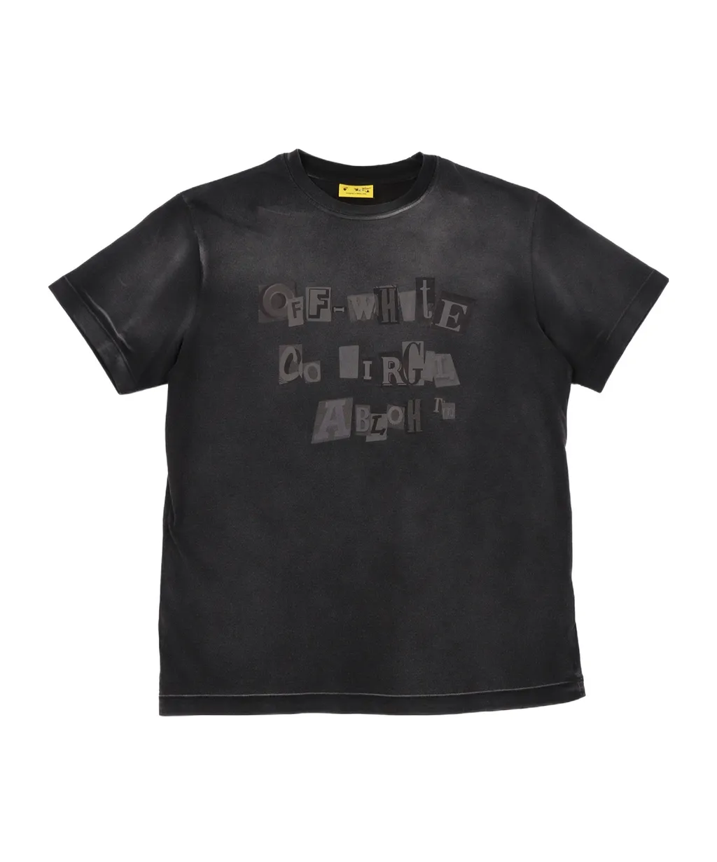 Off-White Kids Logo Printed Crewneck T-Shirt