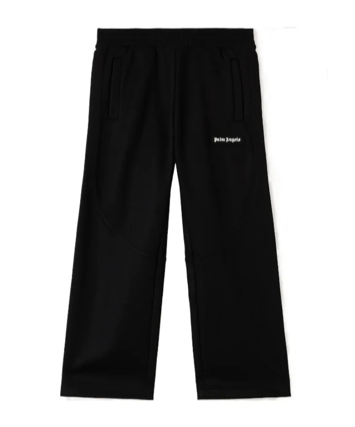 Palm Angels Kids Logo Patch Straight-Leg Trousers