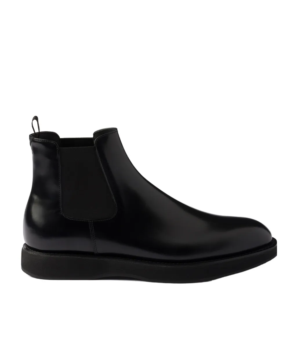 Prada Elasticated-Panel Slip-On Chelsea Boots