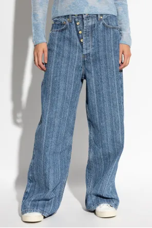 Striped Baggy Jeans