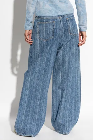 Striped Baggy Jeans
