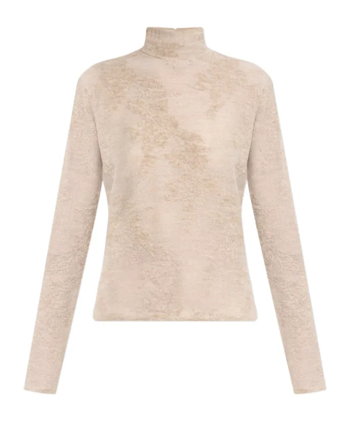 Ganni Floral Motif Sweater