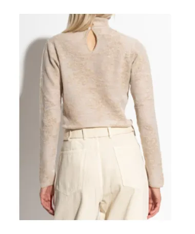 Ganni Floral Motif Sweater