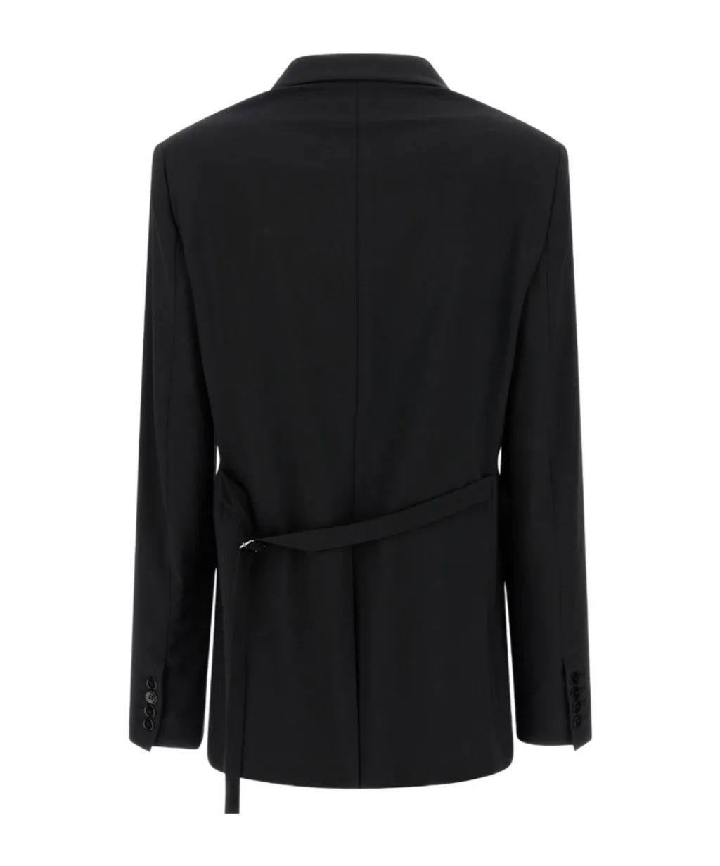 Nensi Dojaka Belted Blazer Jacket