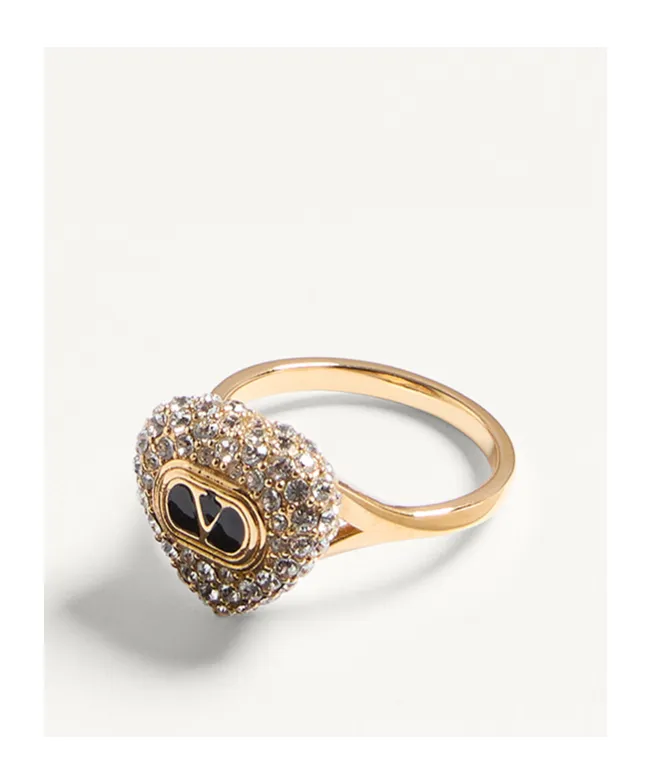 Coeur Royal Ring In Metal, Enamel And Swarovski® Crystals