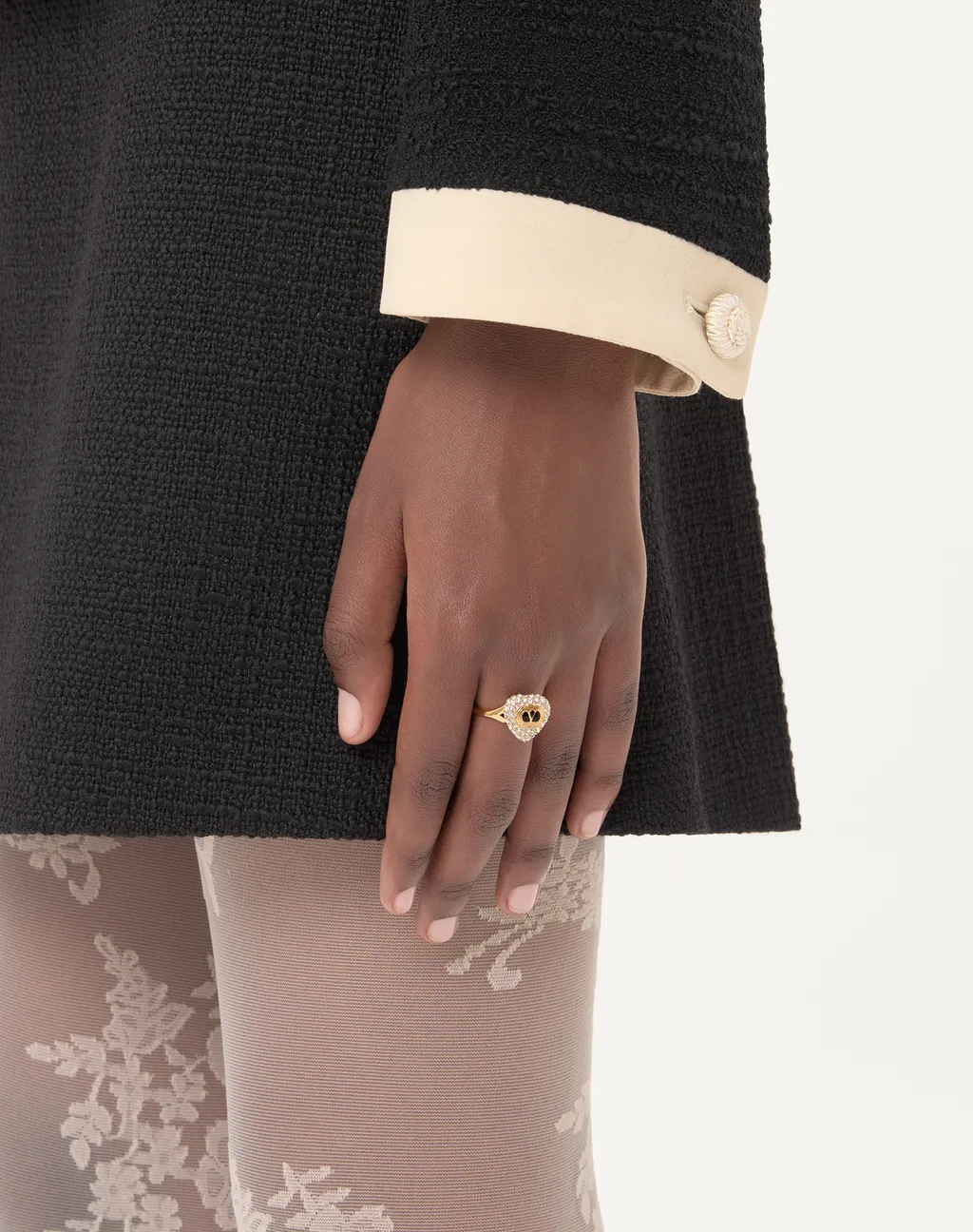 Coeur Royal Ring In Metal, Enamel And Swarovski® Crystals