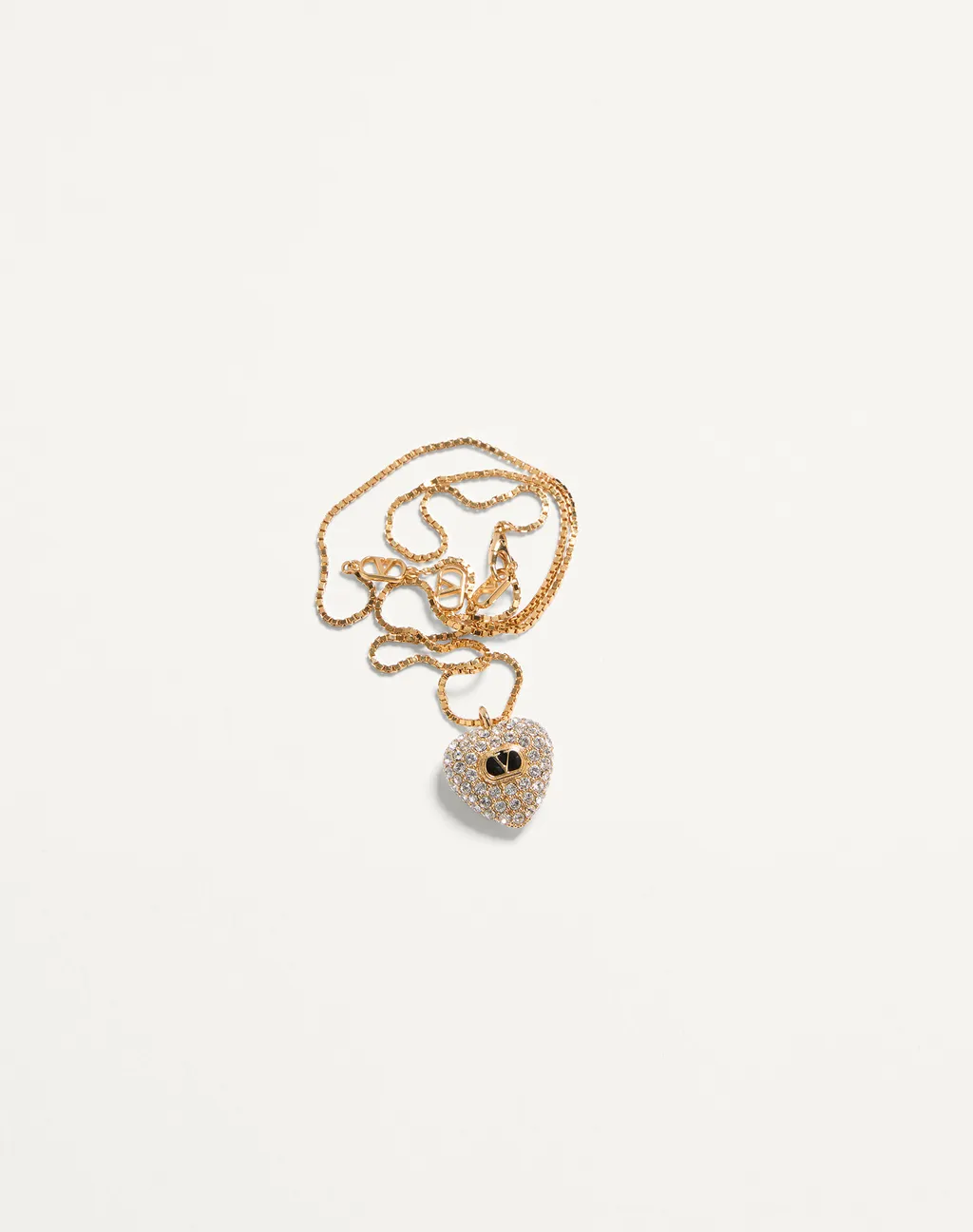 Valentino Coeur Royal Embellished Heart-Shaped Necklace