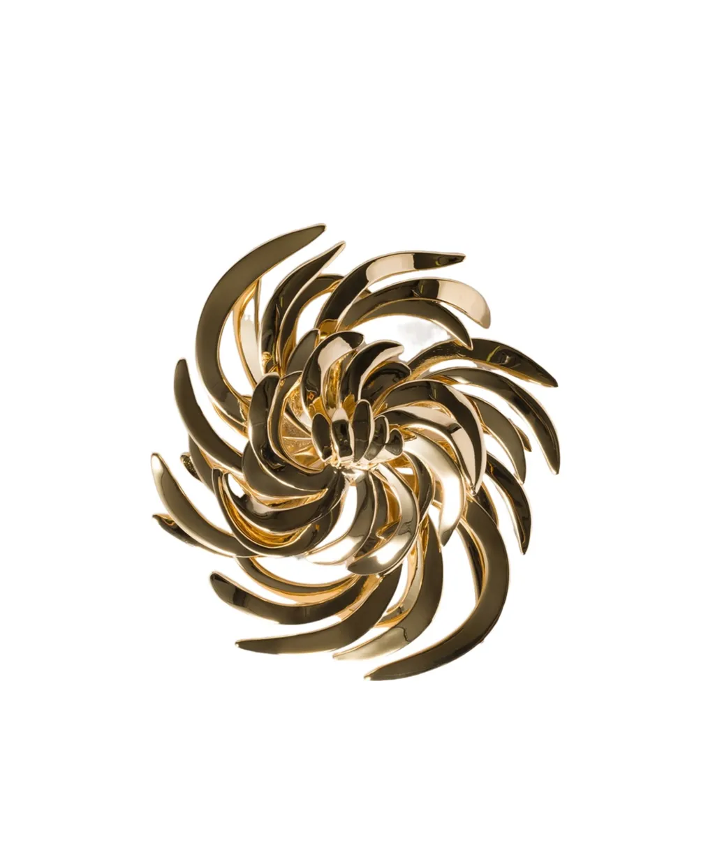 Miu Miu Logo-Engraved Brooch