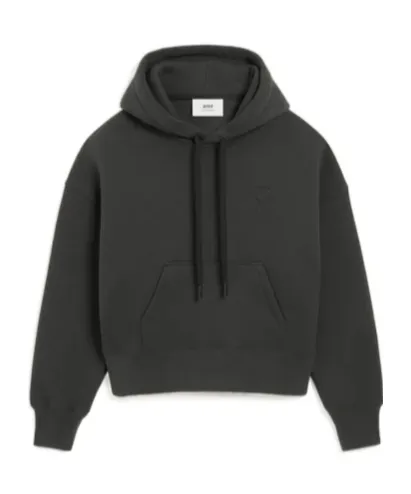 Ami Paris Ami De Coeur Drawstring Hoodie