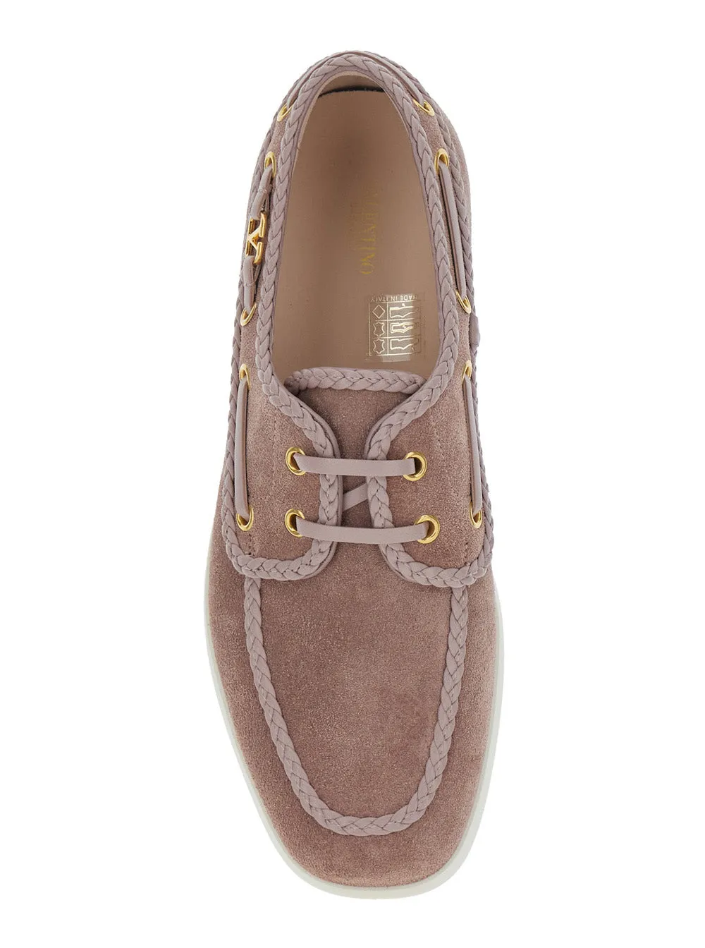 Braided-Edge Boat Shoes