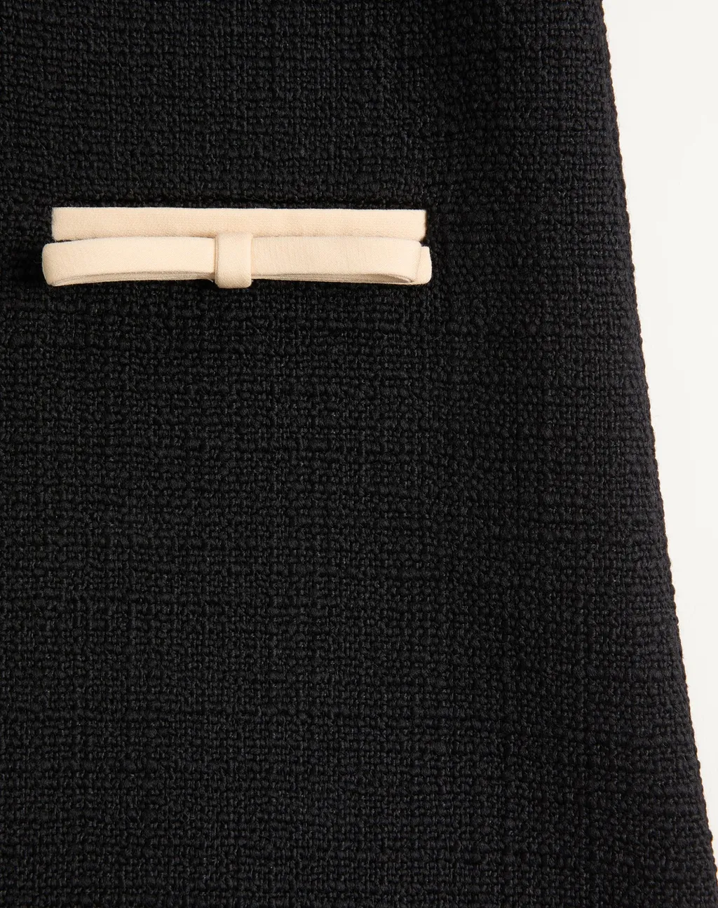 Short Dress In Plain Wool Tweed
