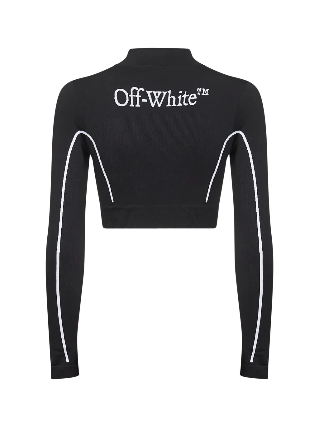 Off-White Off Stamp Ribbed Cropped Top