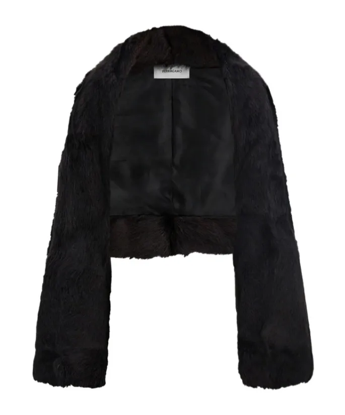Kid Skin Bolero Coat