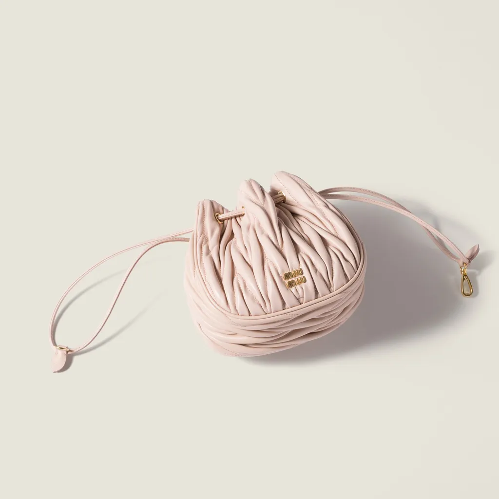 Matelassé Nappa Leather Pouch