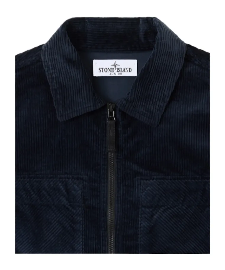 Corduroy Zip-Up Shirt