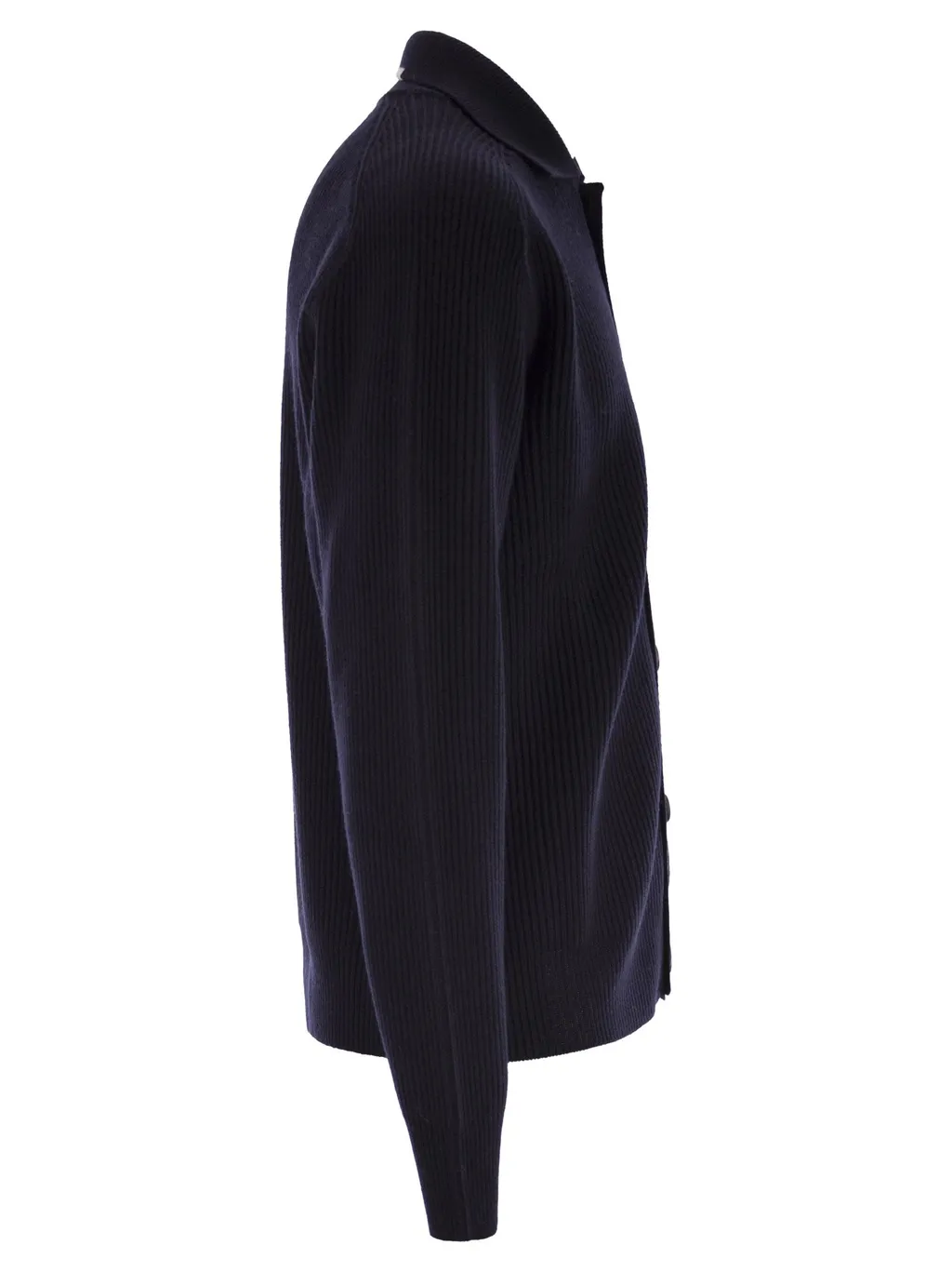 Peserico Ribbed Wool Cardigan