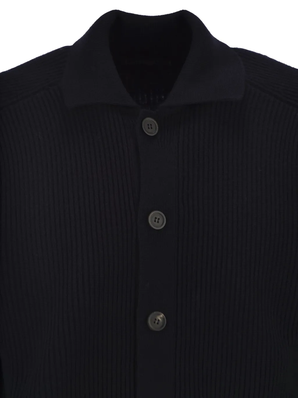 Peserico Ribbed Wool Cardigan