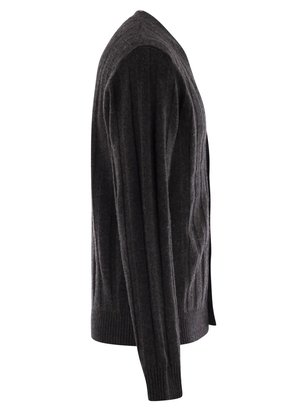 Peserico V-Neck Ribbed Cardigan