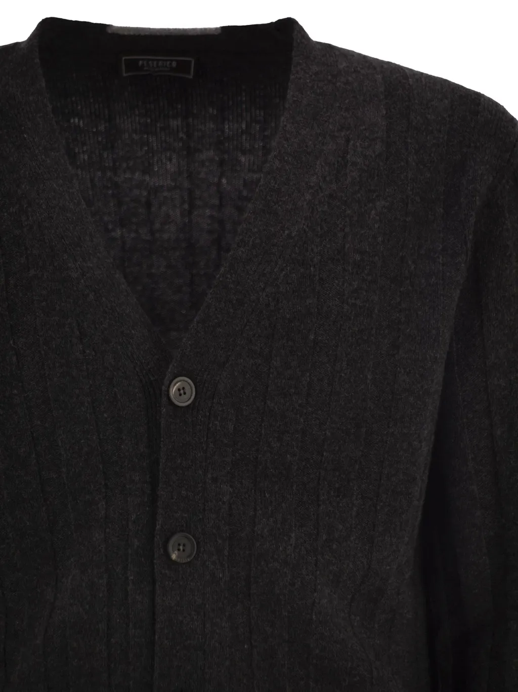 Peserico V-Neck Ribbed Cardigan