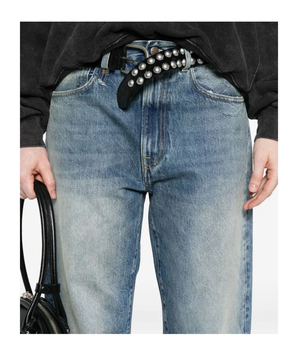 Straight-Leg Cotton Jeans