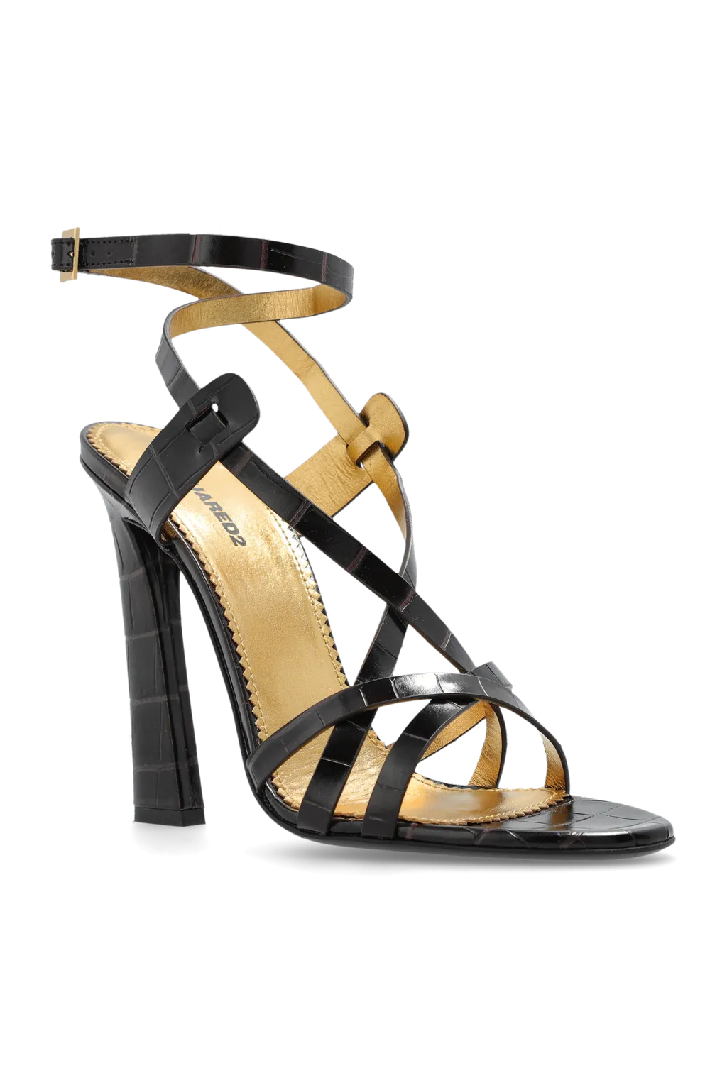 Twin Crossover Heeled Sandals