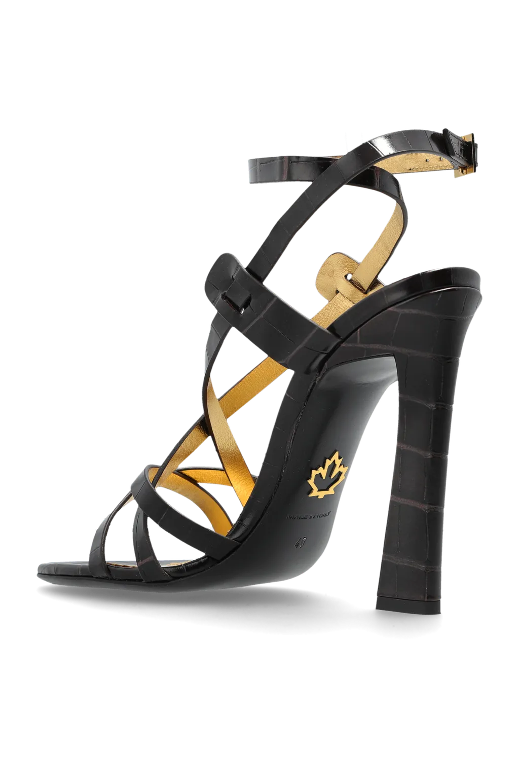 Twin Crossover Heeled Sandals