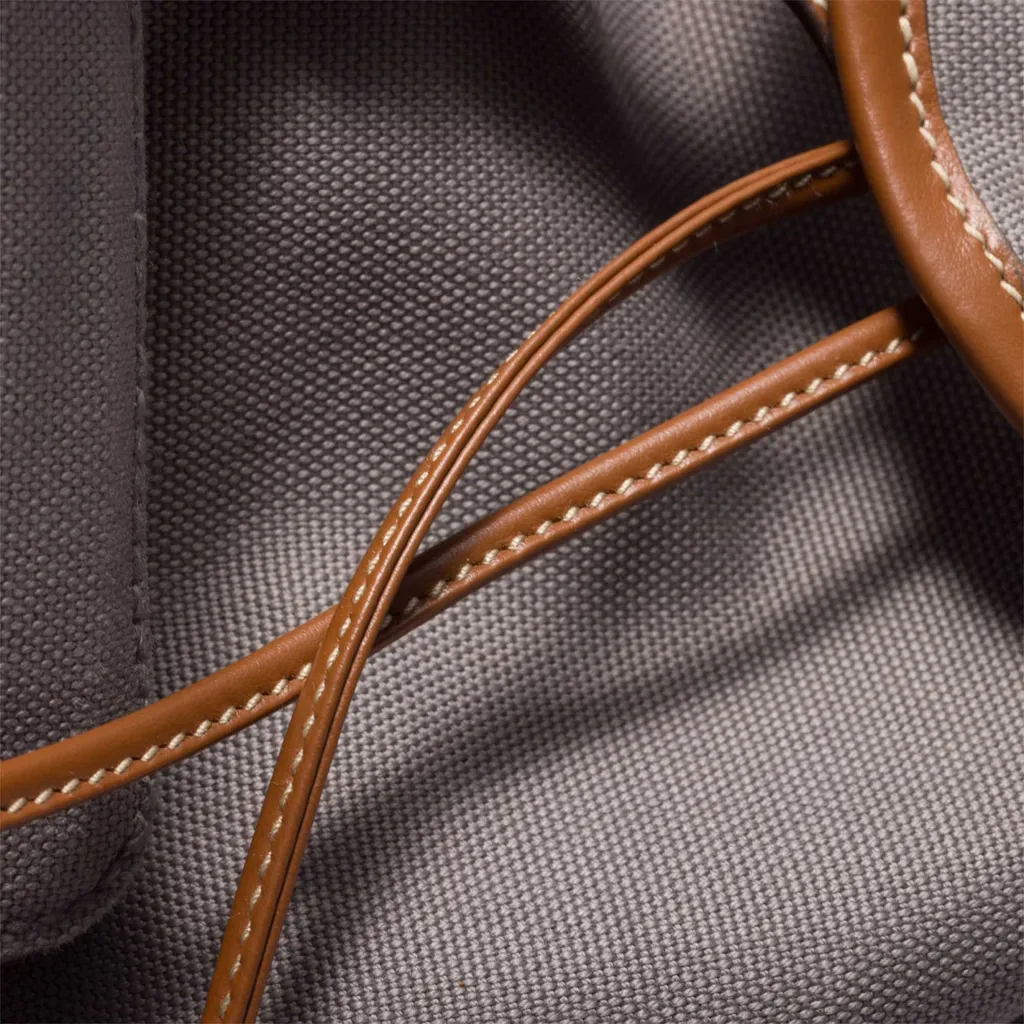 Canvas And Leather Backpack