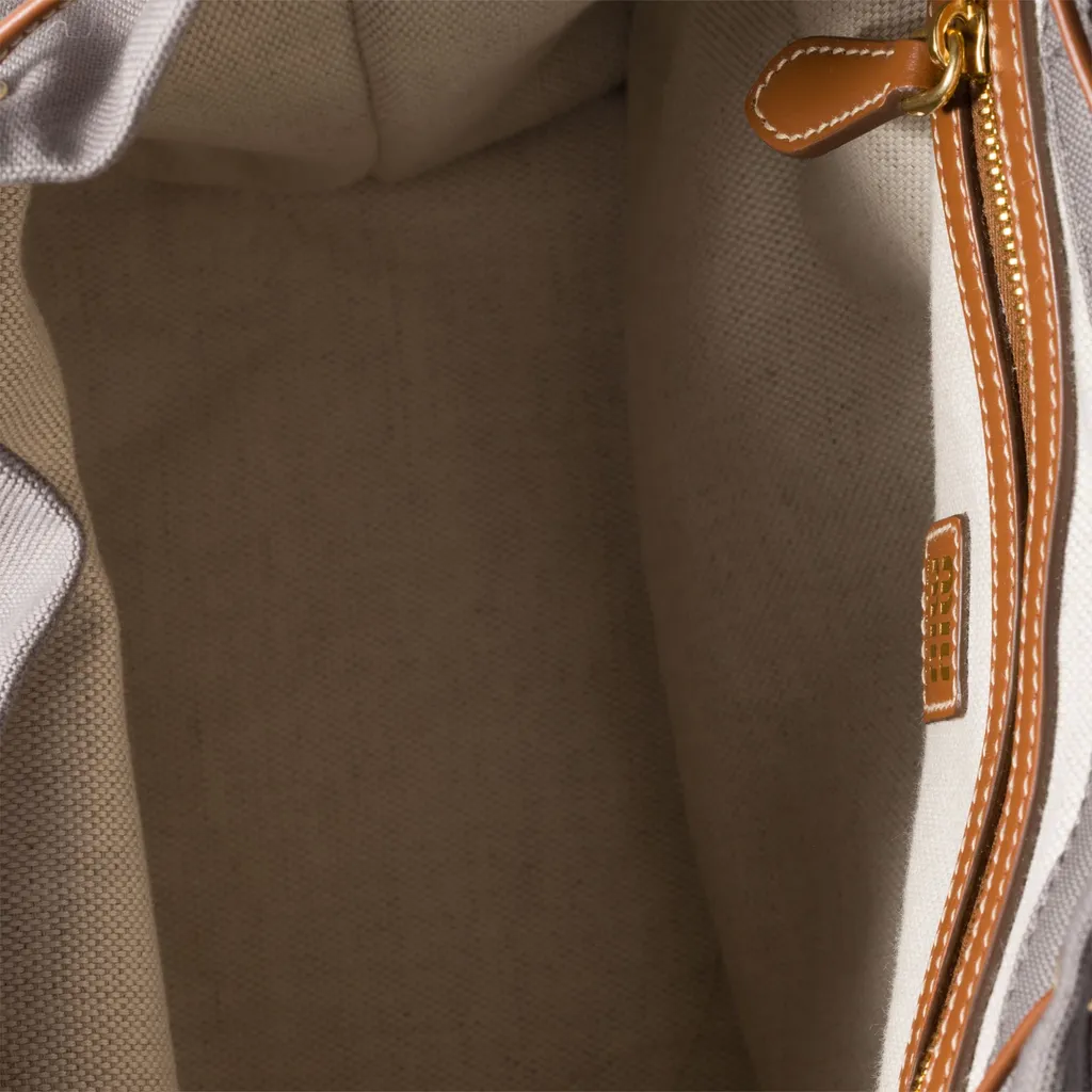 Canvas And Leather Backpack