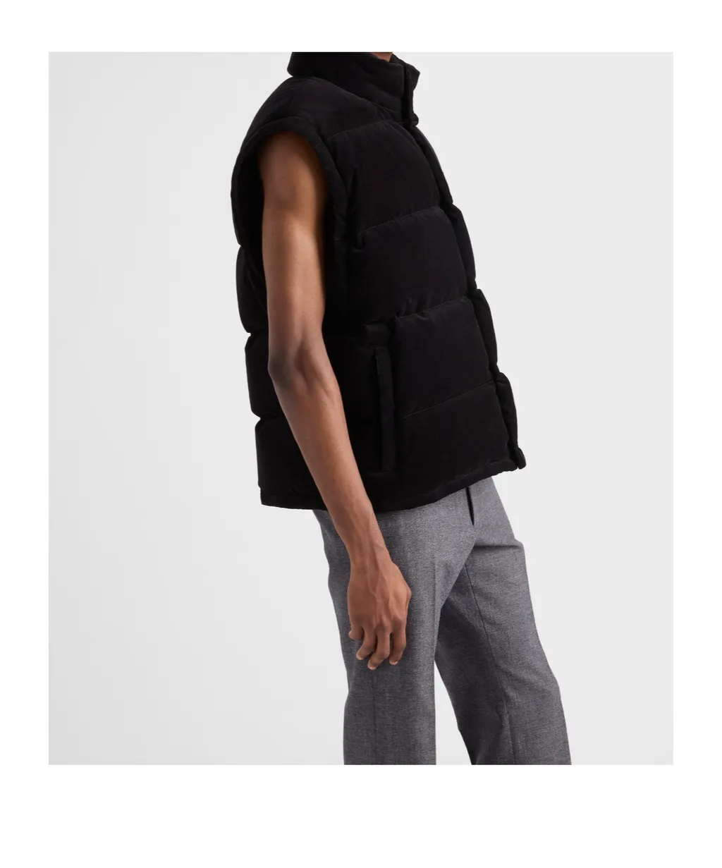 Prada Triangle-Logo Button-Up Jacket