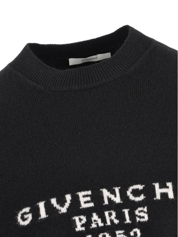 Sweater In Wool Cashmere With Givenchy Signature